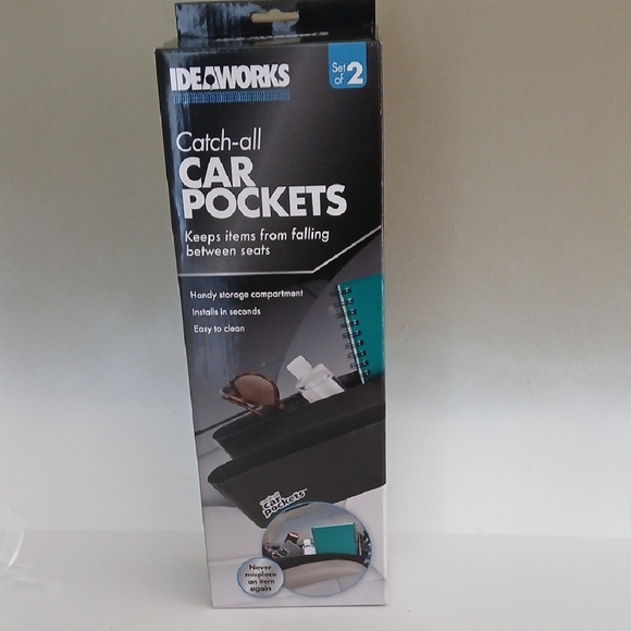 Other - Catch-all Car Pockets - Black (Set of 2)